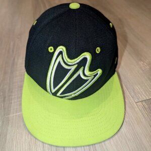 Oregon Ducks -  Flat Bill Snapback Hat - Black & Neon Green
